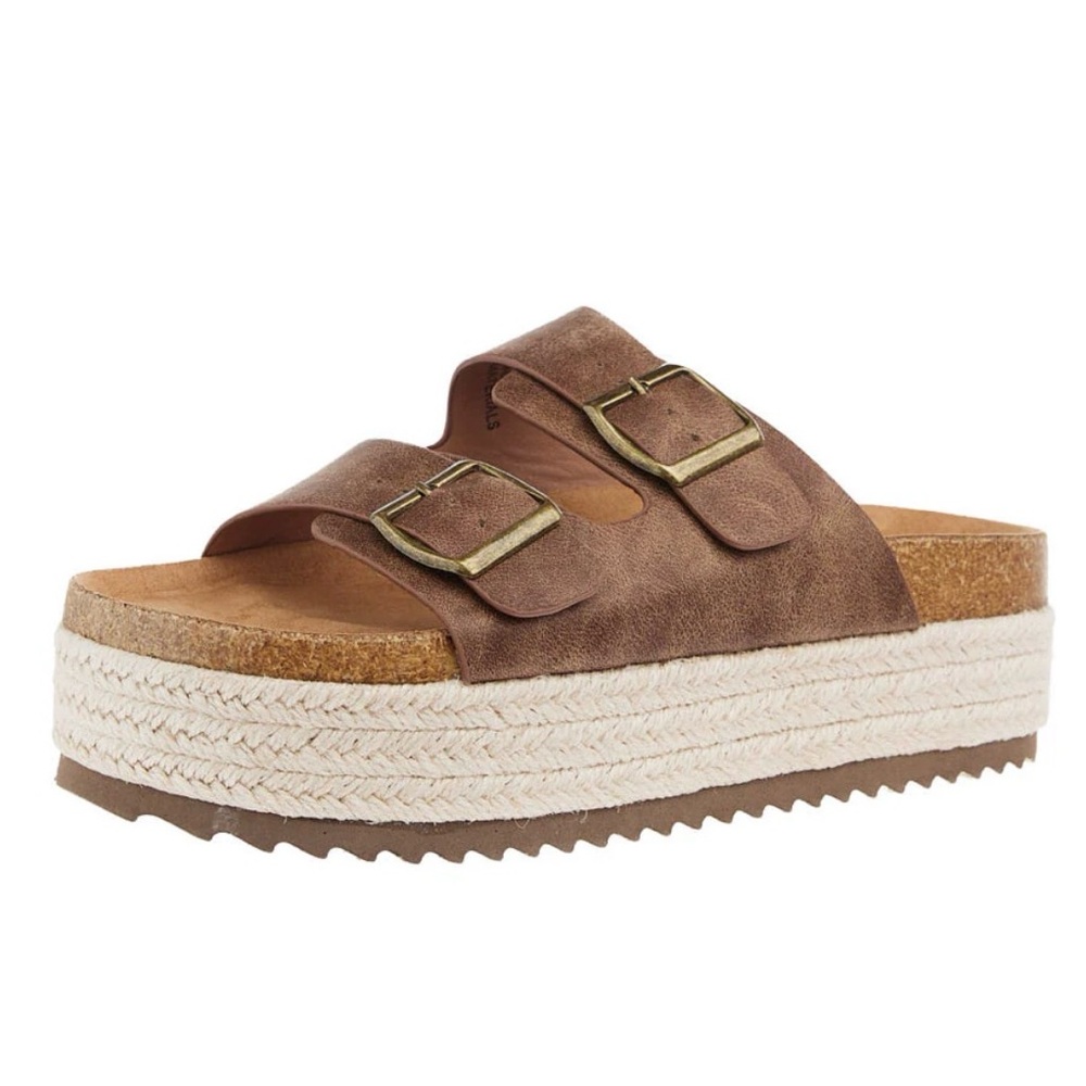 Corkys No Filter tan platform sandal 7